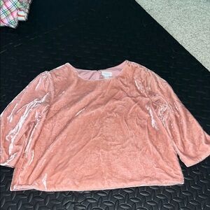 Elegant Pink Velvet girls  Top